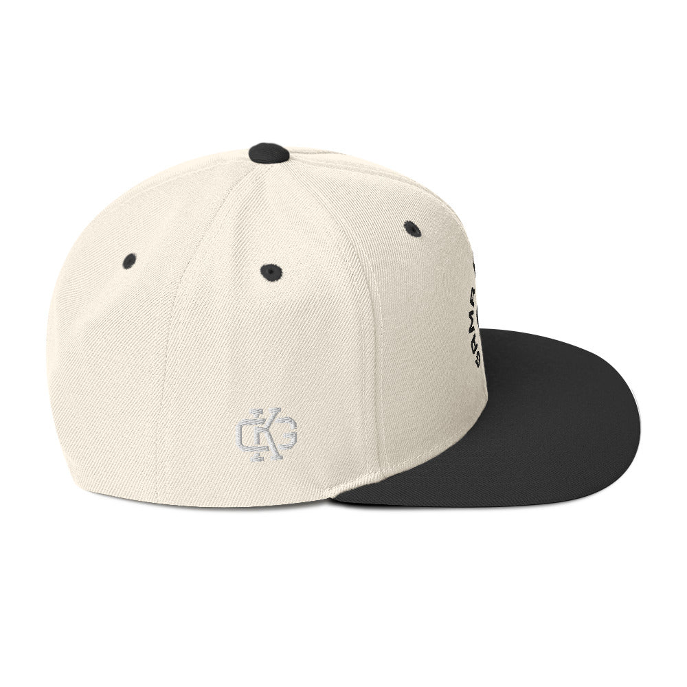 Natural-Black Snapback Hat