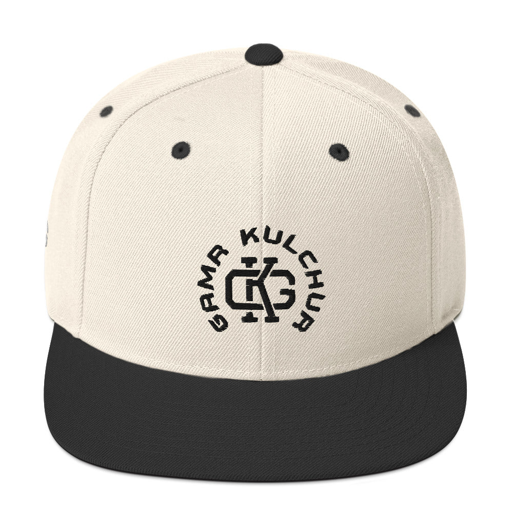 Natural-Black Snapback Hat