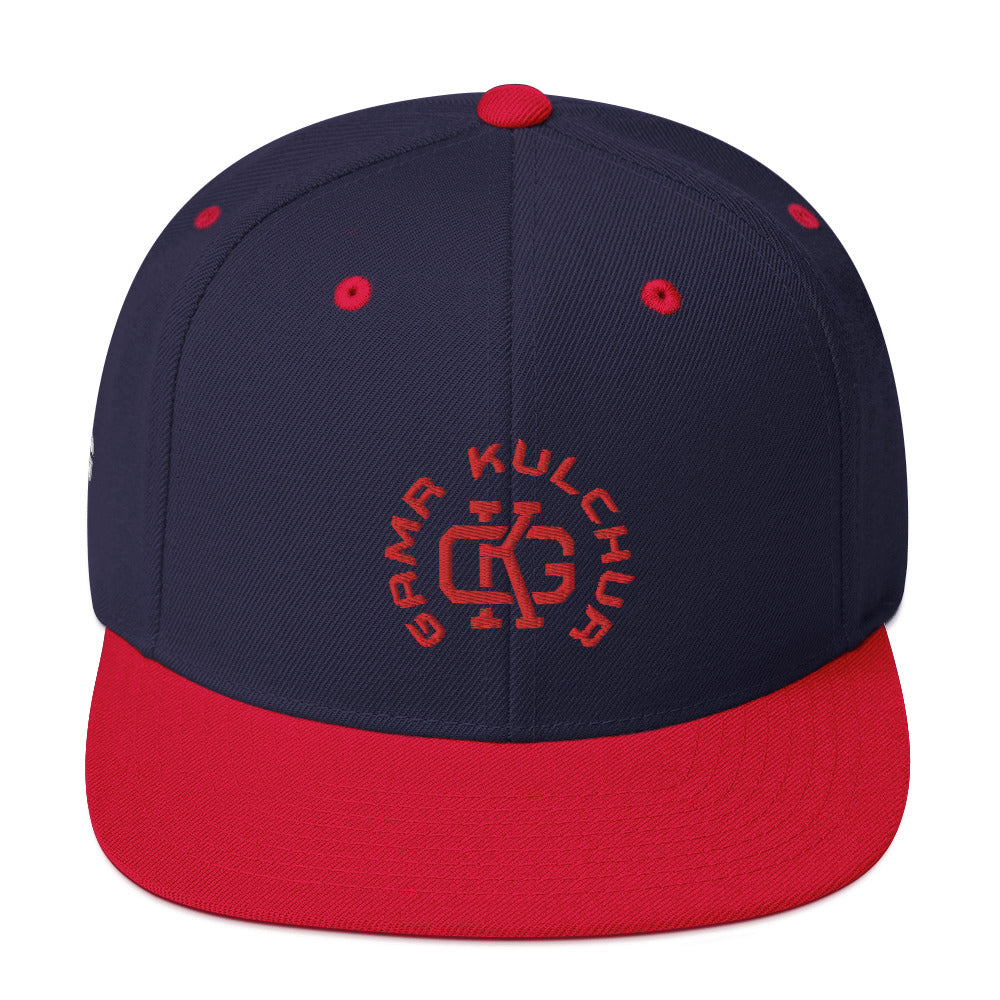 Navy-Red Snapback Hat