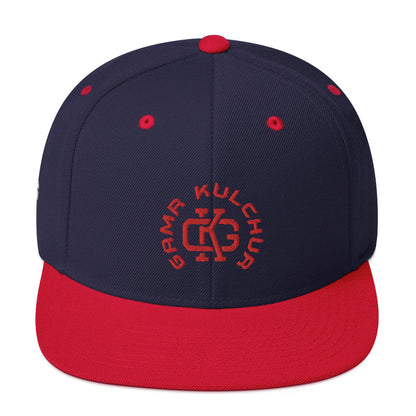 Navy-Red Snapback Hat