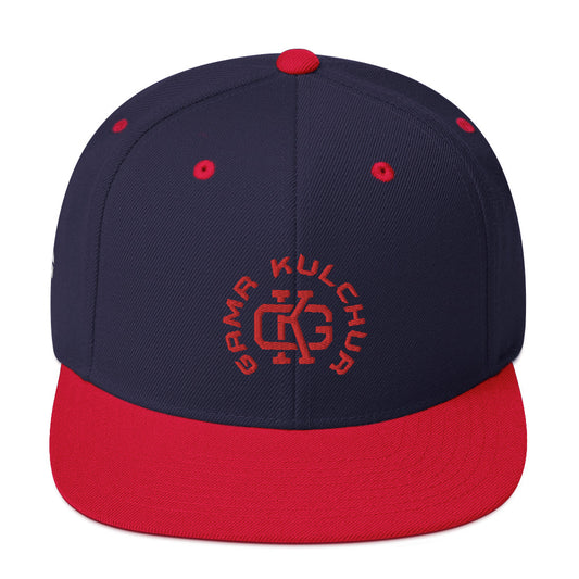 Navy-Red Snapback Hat