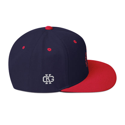 Navy-Red Snapback Hat
