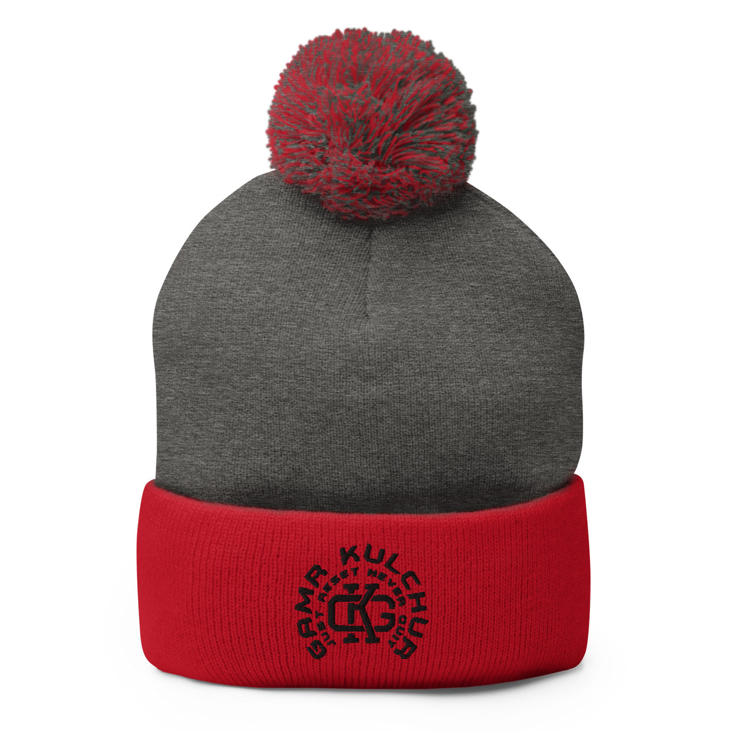 Pom-Pom Beanie | Black logo